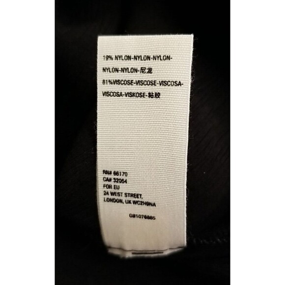 FREE PEOPLE CHECK ON IT NWT XS Black Faux Wrap Long Sleeve Draped Top NEW T8 - Picture 10 of 10